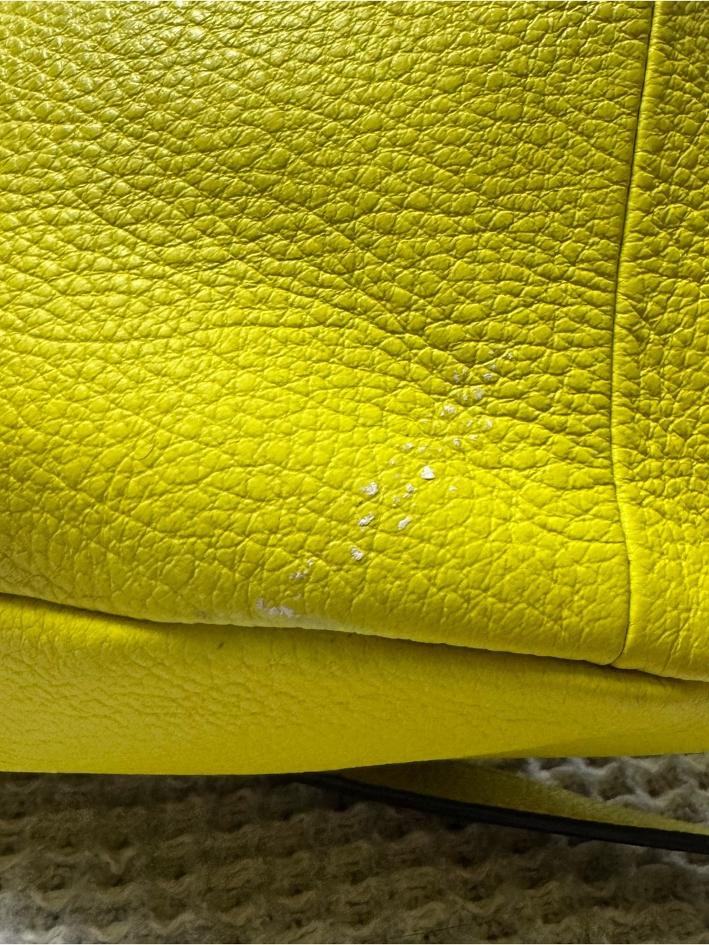 Aimee Kestenberg Lemon Yellow Pebbled Leather Crossbody - Picture 5 of 11